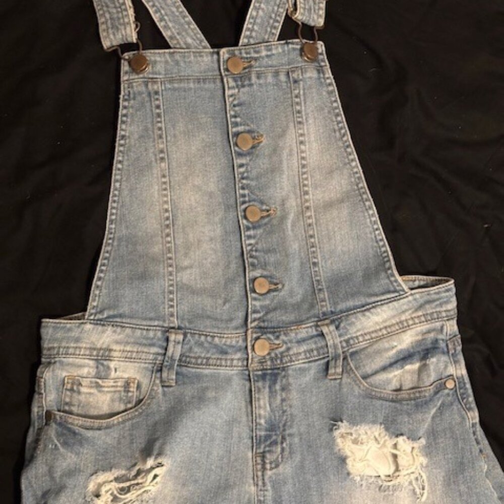 Light Wash Denim Overalls